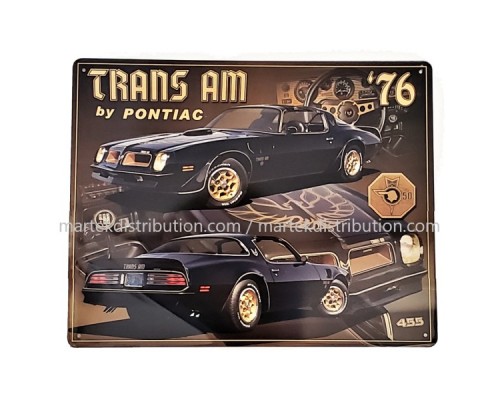 Enseigne Pontiac Trans Am 1976 en Métal